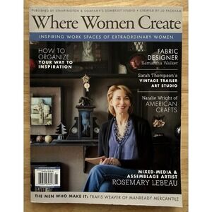 Where Women Create Magazine Feb/Mar/Apr 2016 Inspiring Work Spaces Jo Packham